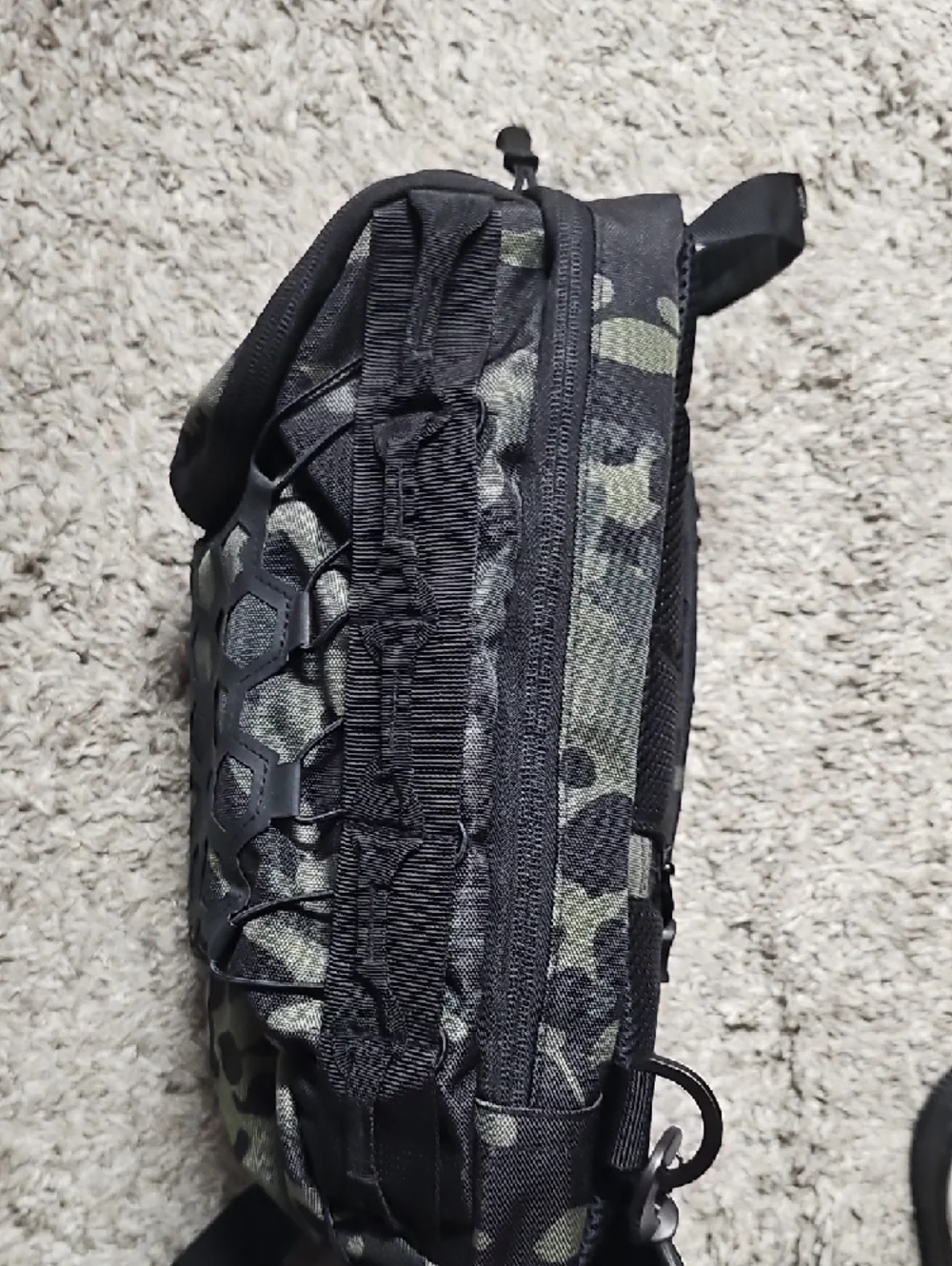 Tactical Camo Sling Bag - Olive Green